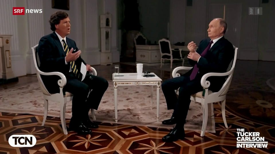 Interview mit Tucker Carlson - Putin entlarvt sich selbst - News - SRF