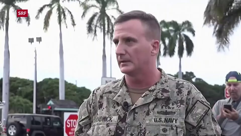 NewsClip Admiral Chadwick informiert über den Vorfall Play SRF