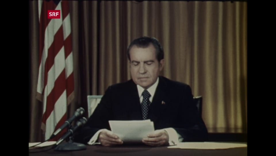 Rundschau P Nixon zu Verantwortung in WatergateAffäre Play SRF
