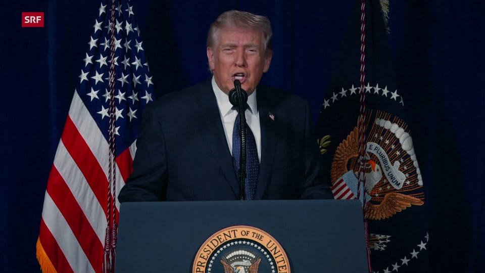 Trump: «Die Kampfhandlungen werden fortgesetzt» - News-Clip - Play SRF