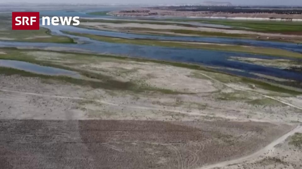 SRF News - Der Euphrat ist an machen Stellen nur noch ein Rinnsal ...