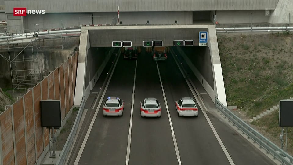 Schweiz aktuell - Dritte Gubrist-Röhre ist eröffnet - Play SRF