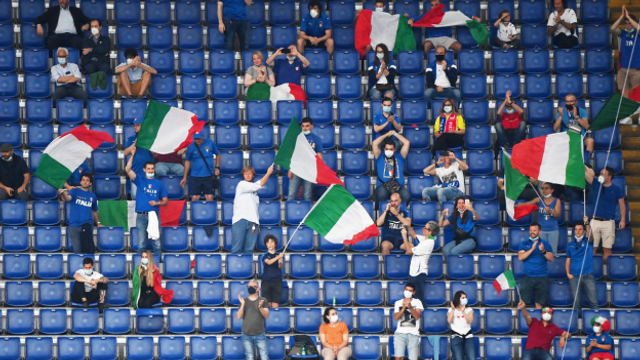Euro 2020: Il fan da l'Italia Serafin Lehmann avant il final