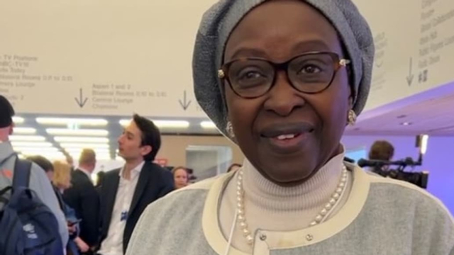 Al WEF cun Bineta Diop (Femmes Africa Solidarité)