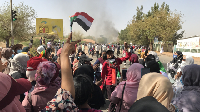 Protestierende im Sudan: «Wir geben nicht auf»