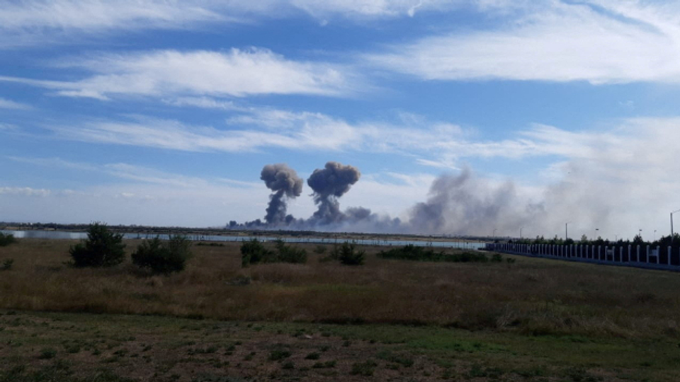 Explosionen auf der Halbinsel Krim